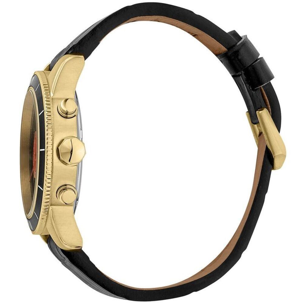 Just Cavalli Classic Leather Dress Watch Men Black Watches - Picture 3 of 3